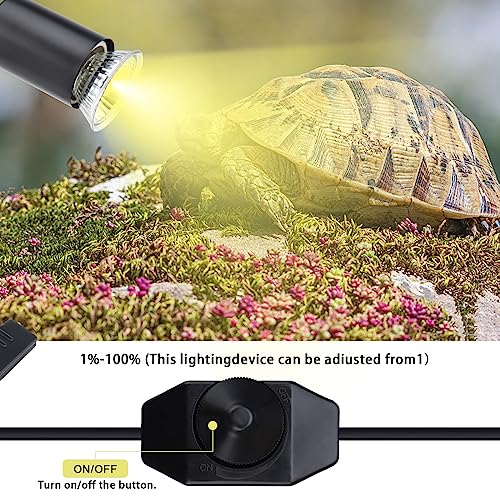 ReptileHeat Lamp The Adjustable Temperature and 360 ° Rotating Hose Crawlers Heating Lights (Yellow Lamp With Rotating Arm)