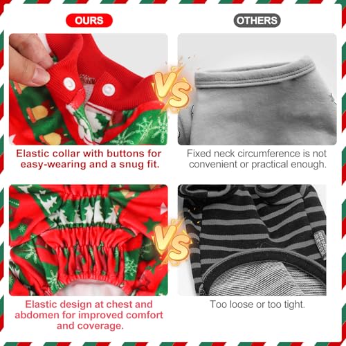 Dog Christmas Pajamas (Red / Large)