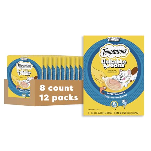 Lickable Spoons Wet Cat Treats (8 Count (Pack of 12))
