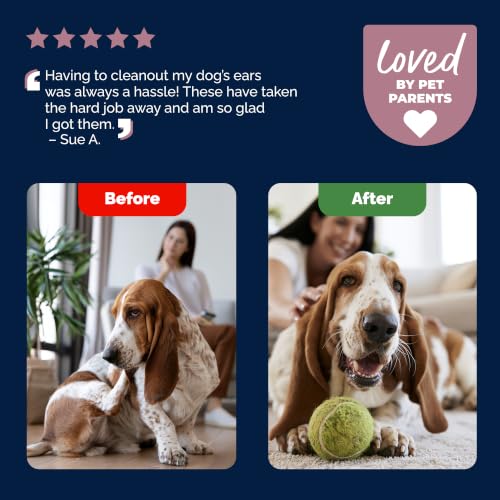 Oticbliss XL Cat & Dog Ear Wipes (XL Ear Wipes)