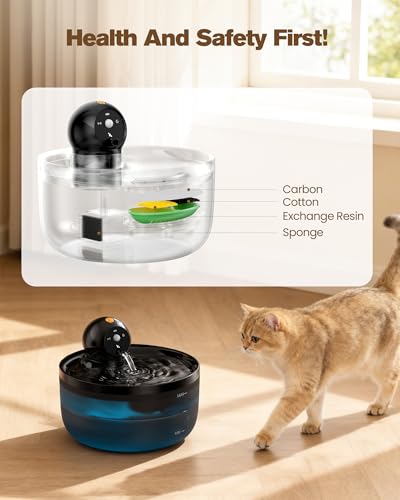 Cat Water Fountain Wireless Cordless