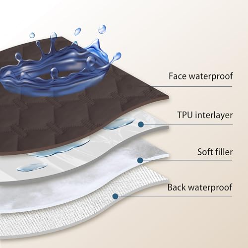 Waterproof Blanket (30x70 Inch (Pack of 1) / Dark Coffee/Light Coffee)