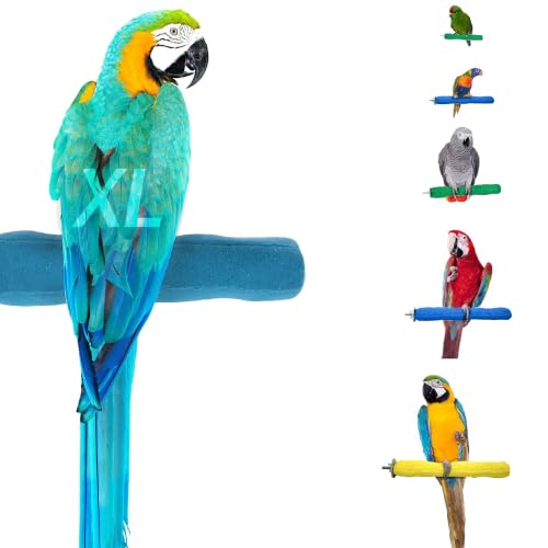 Comfort Grip Safety Bird Perch (Blue / X-Large 13.5")