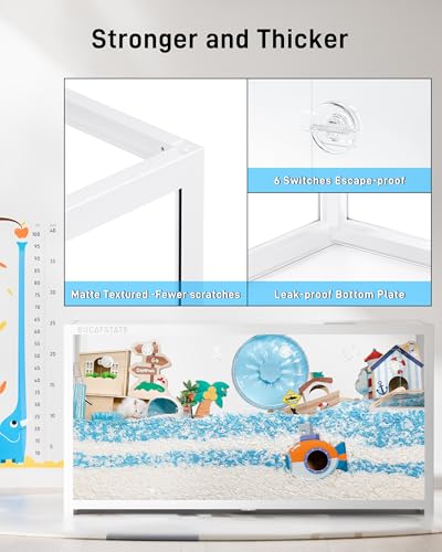 Hamster Cage 3.0 (47.0"L x 23.6"W x 25.5"H / White)
