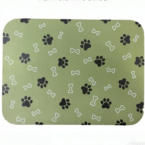 Pet Cat Dog Food Mat Non Slip Mat for Dog Water Bowl Mat Quick Dry Absorbent Cat Feeding Mat