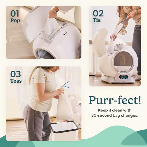 Automatic Self Cleaning Litter Box for Multiple Cats