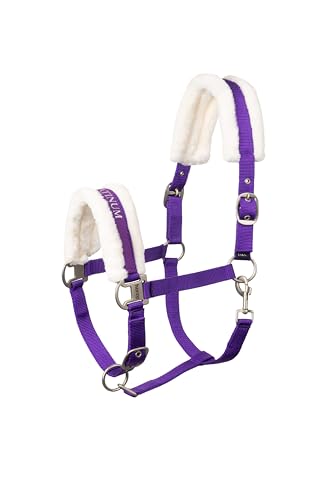 Howard Soft Fleece Horse Halter (Warmblood / Purple)