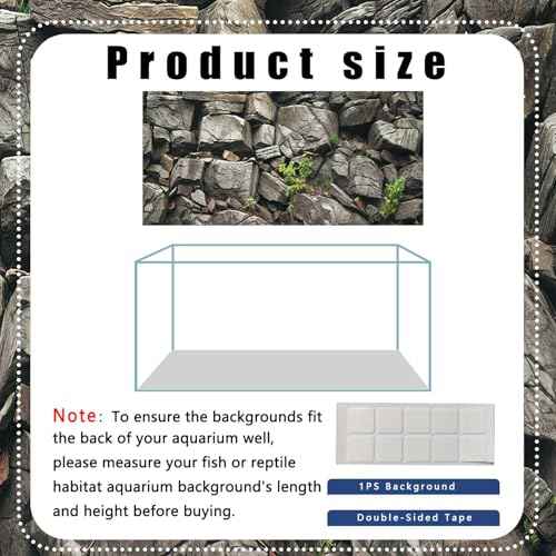 24X12IN Stone Aquarium Background (24X12in/60X30cm / Stone)
