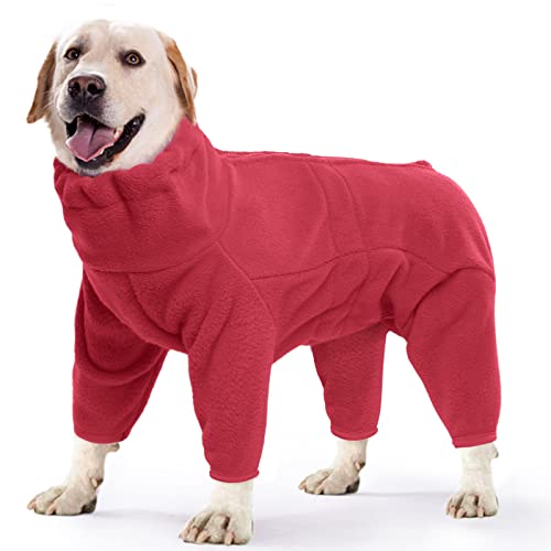 Dog Fleece Pullover (L / Red)