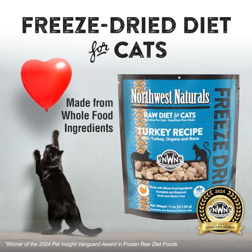 Freeze Dried Turkey Cat & Kitten Food (11 Ounce (Pack of 1))