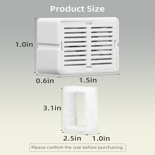 8 Pack Ceramic Cat Fountain Filter Replacement