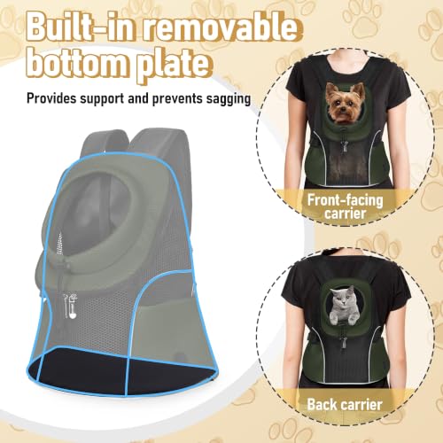 Pet Dog Carrier Backpack (H-Army Green)