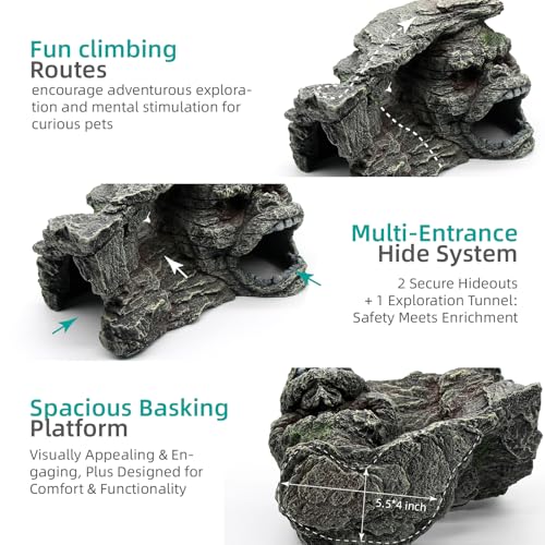 Gecko Hide Shale Scape Step Ledge (Type-B)