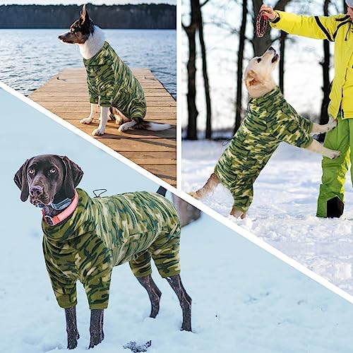 Extra Large Dog Sweater (4XL / Camo Green)
