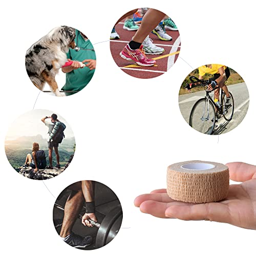 1 Inch Self Adhesive Bandage Wrap (1 Inch / Skin Color)