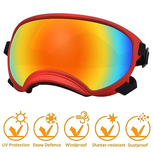 Medium Dog Sunglasses with Adjustable Strap UV Protection