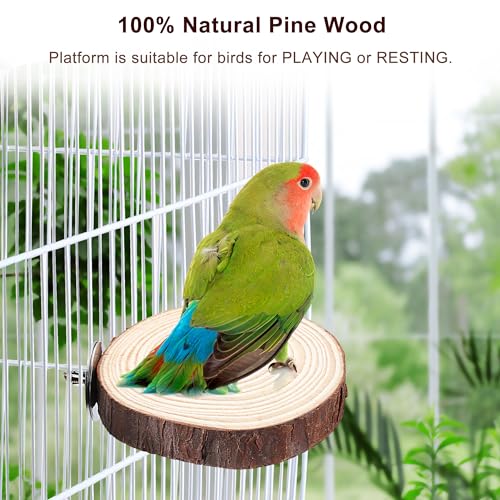 5PCS Bird Perch Natural Wood Grape Stick Stand Chewing Exercise Branches