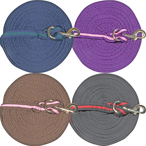 Cushion Lunge Line for Horses (Purple/Pink)