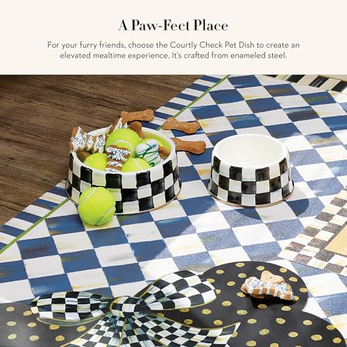 Enamel Pet Dish (Courtly Check / Large)