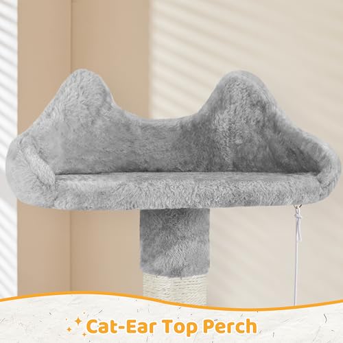 54in Cat Tree (Light Gray)
