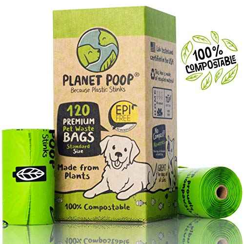 Home Compostable Dog Poop Bags (120 Count (Pack of 1))