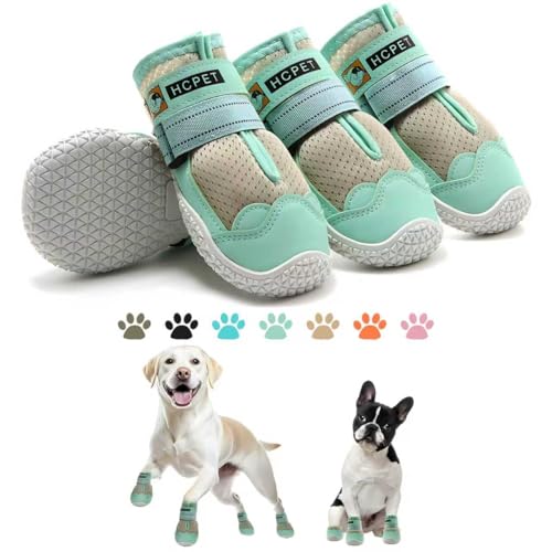 Dog Shoes for Dogs (Green / Width 1.57 in)