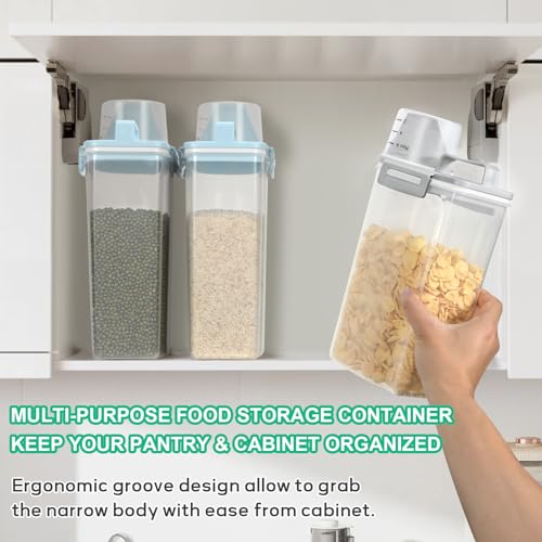 Rice Storage Container 2 Pack (Light grey & Light grey)