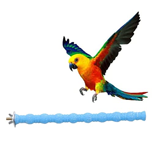 Bird Perch Parrot Stand Natural Wood Grinding for Cage (Large: 9.83inch/25cm)