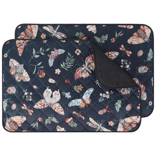 Washable Pee Pads for Dogs (Black / 41x36 inch - 2pcs)