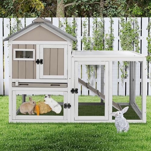 48" L 2 Story Rabbit Hutch (48.0"L x 23.6"W x 36.2"H)
