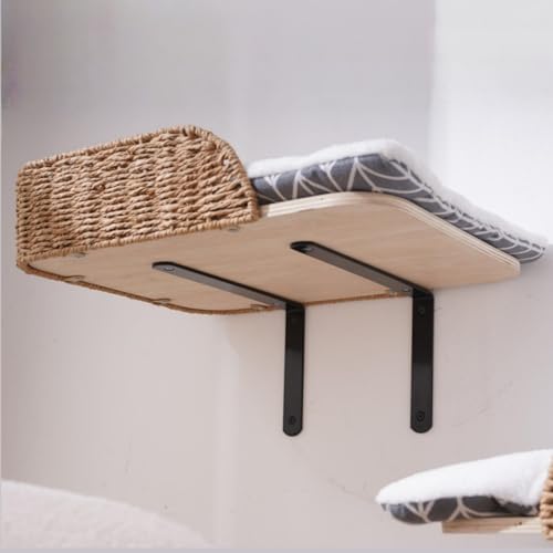 2 Pack Wooden Cat Wall Bed with 3 Steps (G)
