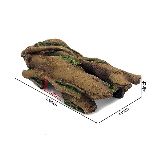 Aquarium Resin Bark Terrarium Decor Lizard