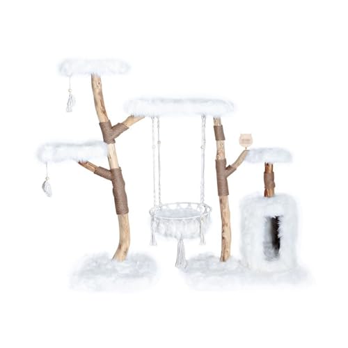 Cat Tree Cat Tree Hammock Enclosed Bed Scratching Post Suitable for Indoor Cats Climbing Playing Resting
