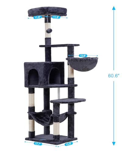 Cat Tree Multi (Smoky Gray / 60.6 Inches)