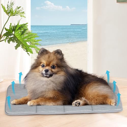 Dog Cooling Mat for Large Dogs (Grey / 24"L x18"W x 0.8"H)