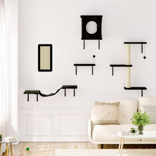 Cat Wall Shelves (Black)