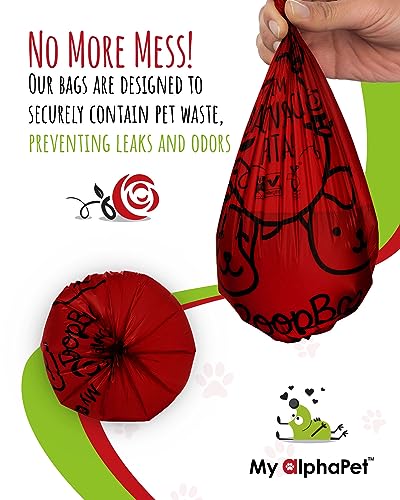 Compostable Dog Poop Bags (240 Count (Pack of 1) / Rose Scented)