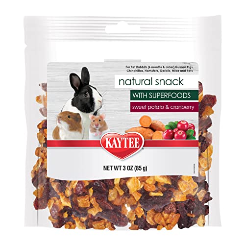 Natural Snack with Superfoods For Pet Guinea Pigs (3 Ounce (Pack of 1) / Sweet Potato & Cranberry)