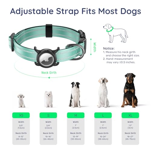 Airtag Dog Collar (Z: Teal / L: with Airtag Holder)