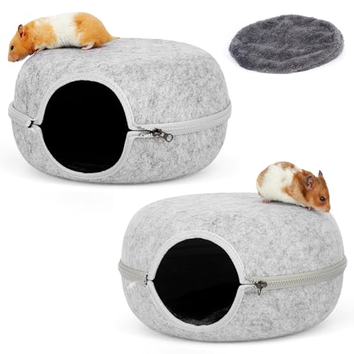 Guinea Pig Hideout 2 Pack (Light Grey & Light Grey)