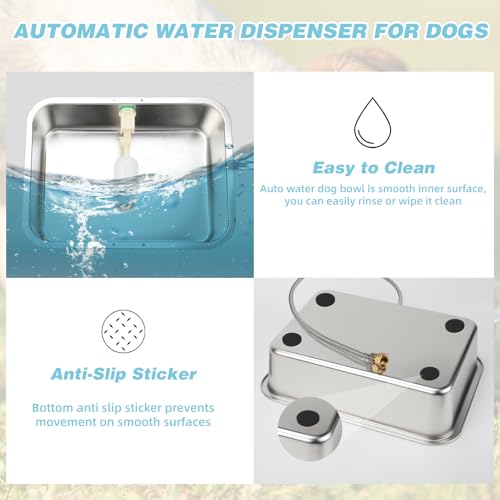 3 Gallon Dog Water Bowl Dispenser (3 Gallons)