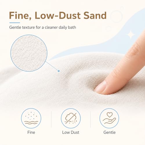 Bath Sand for Hamster 2.2 lbs Dust Free Desert Sand or Potty Litter Sand for Chinchillas Gerbil Syrian Mice Small Animals Trial Version 2.2 Lbs (bathsand1kg)