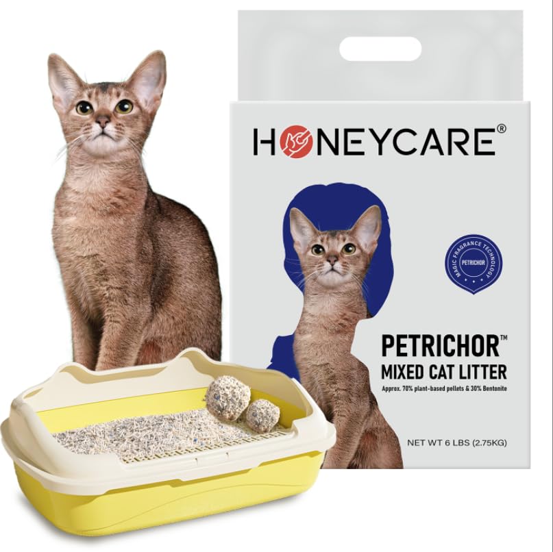 Petrichor Mix Cat Litter I Tofu Cat Litter I Nature Plant (24 Lbs / White)