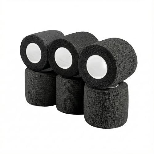 Pet Wrap Self (2 Inch (Pack of 6) / Solid Color, 6 of Black)
