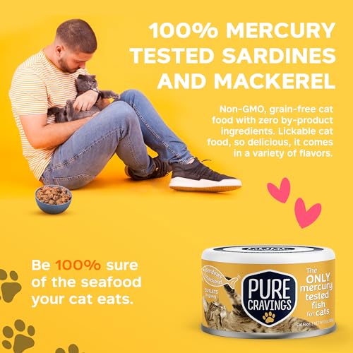 Wet Cat Food Canned Mackerel and Sardine Cutlets in Gravy
