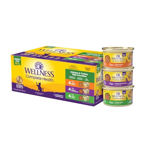 Complete Health Pate Variety Pack Adult Canned Wet Cat Food (3 Ounce (Pack of 12))