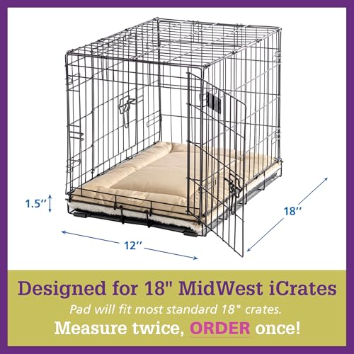 Dog Crate Pad (18"L x 12"W x 1.5"Th / E. Graphite Grey)