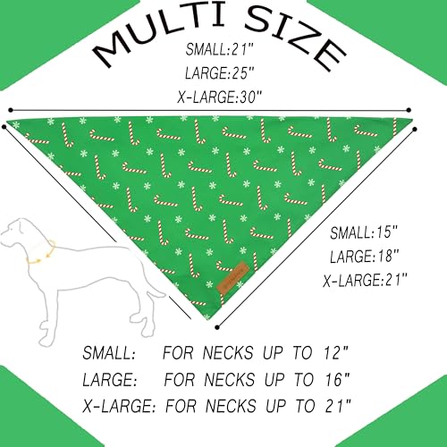 Christmas Dog Bandanas 2 Pack (Christmas 1 / X-Large)