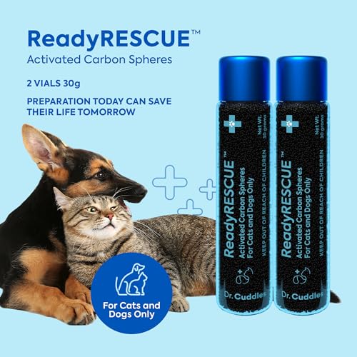 Activated Charcoal for Dogs and Cats Clinically Studied 2Pack (2 Vials (31-60 lbs))