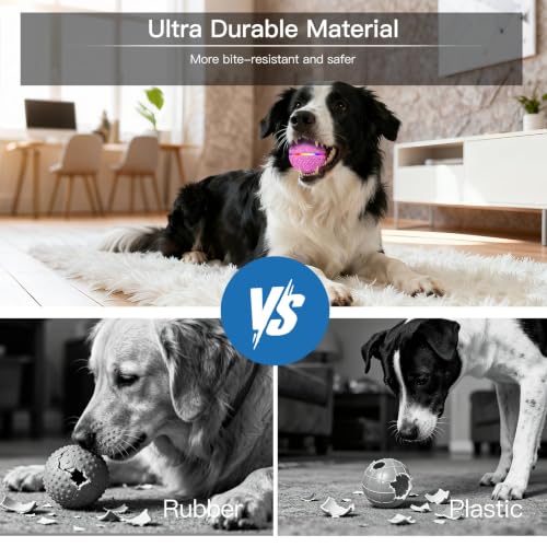 Interactive Smart Moving Dog Ball Toy (Pink / Medium)